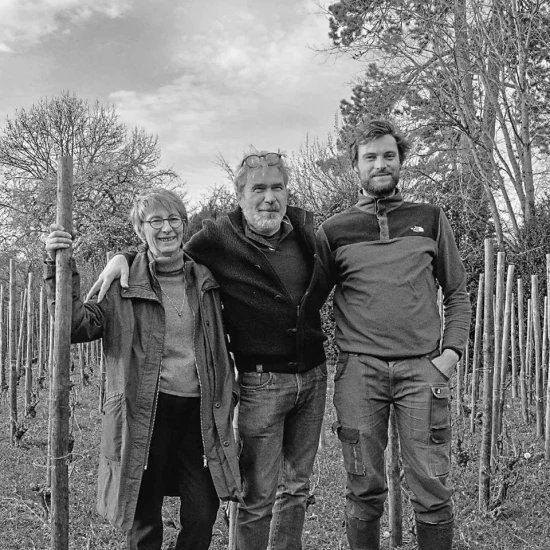Andrée and Jean-Louis Trapet, with their son Pierre